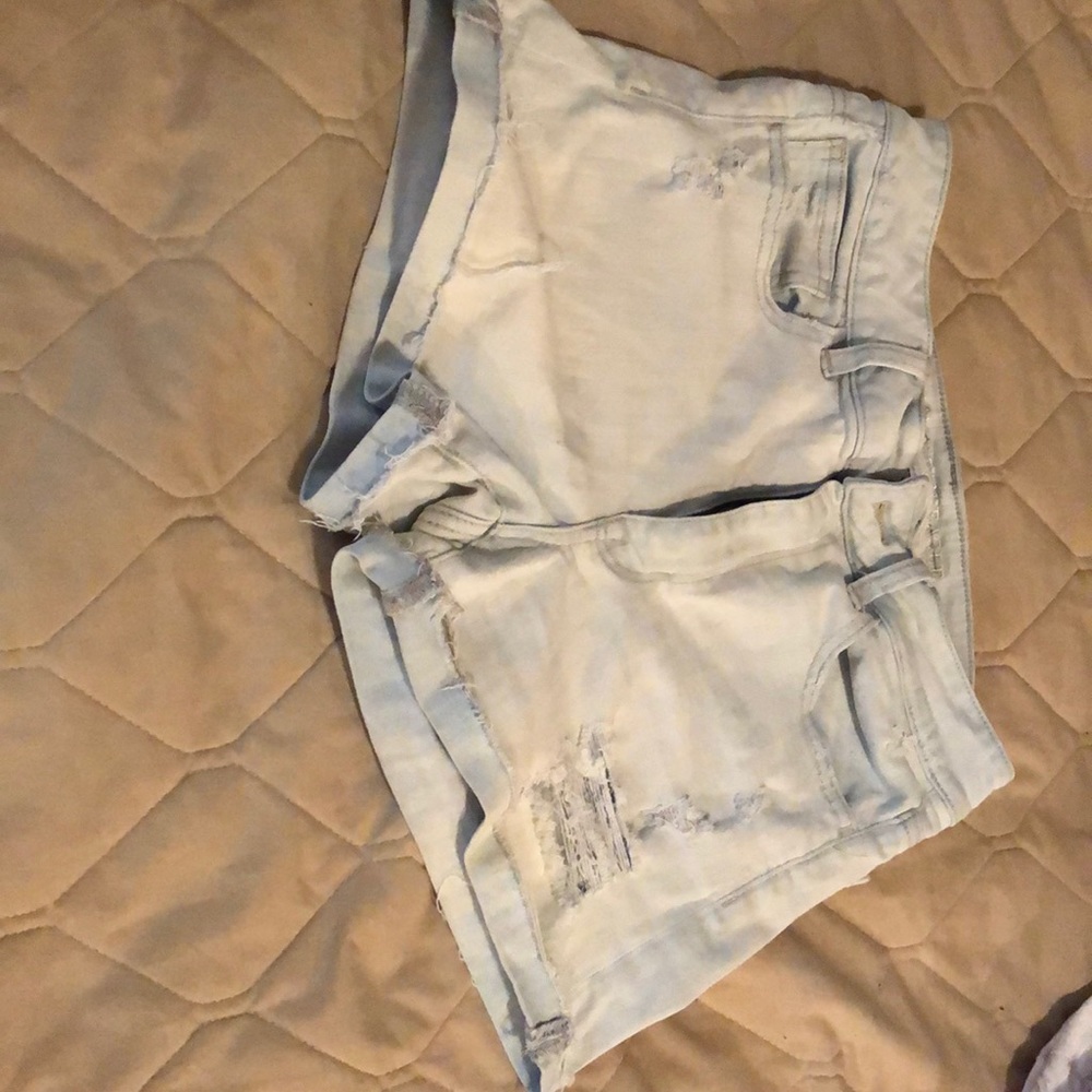 AE denim shorts